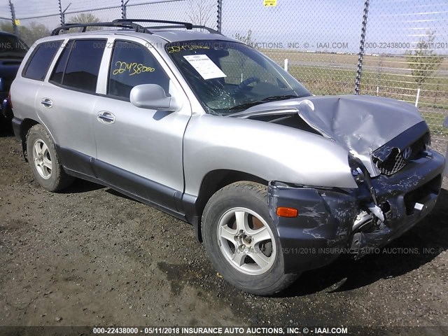 KM8SC13D23U362733 - 2003 HYUNDAI SANTA FE GLS/LX SILVER photo 1