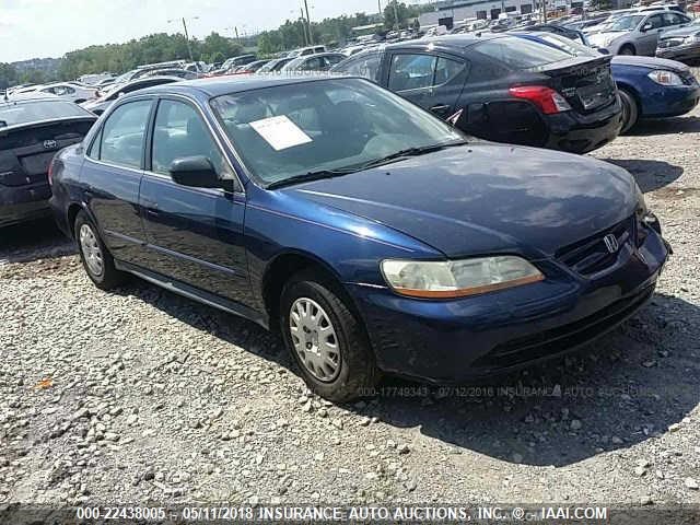 1HGCF86692A053056 - 2002 HONDA ACCORD VALUE BLUE photo 1