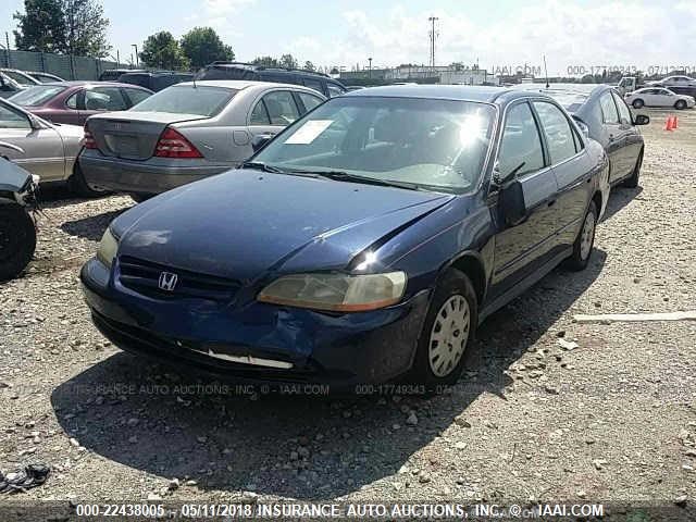 1HGCF86692A053056 - 2002 HONDA ACCORD VALUE BLUE photo 2