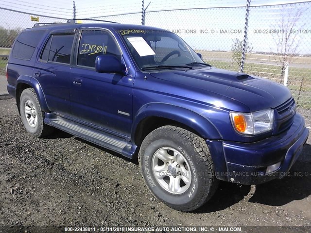 JT3HN86R420372781 - 2002 TOYOTA 4RUNNER SR5 BLUE photo 1