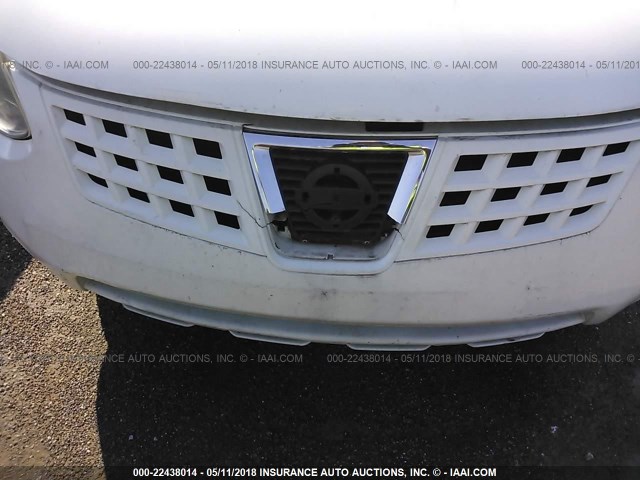 JN8AS58V58W138061 - 2008 NISSAN ROGUE S/SL WHITE photo 6