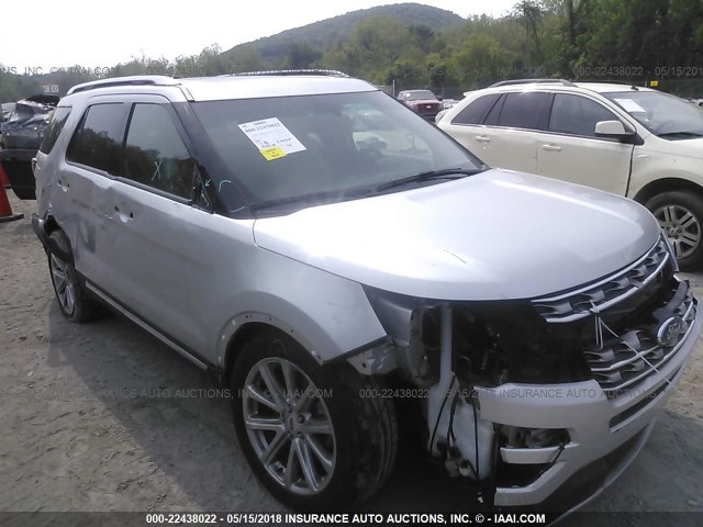 1FM5K7F87GGA71022 - 2016 FORD EXPLORER LIMITED SILVER photo 6