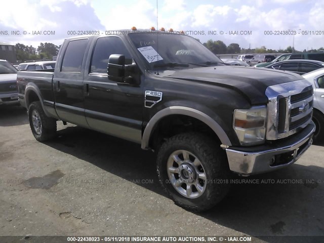 1FTSW21R68ED52983 - 2008 FORD F250 SUPER DUTY BROWN photo 1