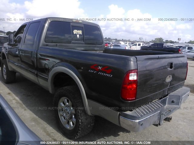 1FTSW21R68ED52983 - 2008 FORD F250 SUPER DUTY BROWN photo 3