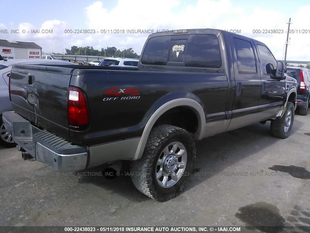 1FTSW21R68ED52983 - 2008 FORD F250 SUPER DUTY BROWN photo 4