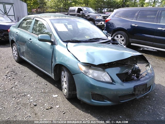 2T1BU40E69C105371 - 2009 TOYOTA COROLLA S/LE/XLE GREEN photo 1