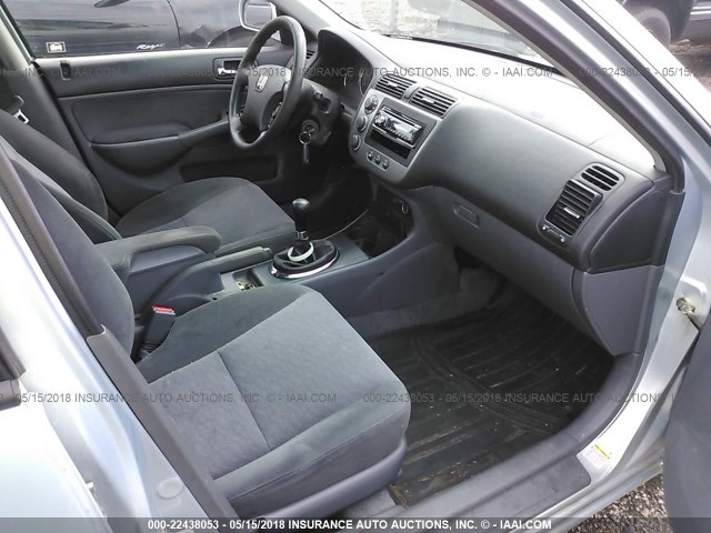 JHMES95614S002026 - 2004 HONDA CIVIC HYBRID BLUE photo 5