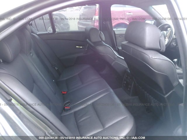 WBANB53566CN93288 - 2006 BMW 550 I GRAY photo 8