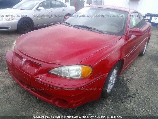 1G2NW12E0YM852019 - 2000 PONTIAC GRAND AM GT RED photo 2