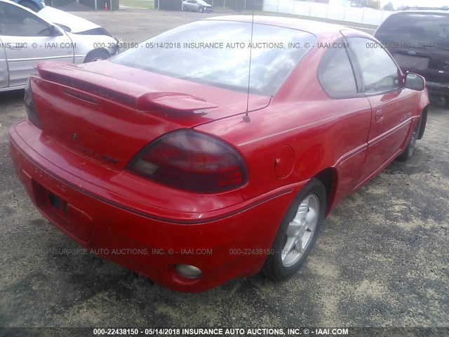 1G2NW12E0YM852019 - 2000 PONTIAC GRAND AM GT RED photo 4