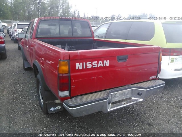 1N6HD16Y1SC311929 - 1995 NISSAN TRUCK KING CAB SE/KING CAB XE RED photo 3