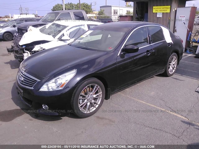 JN1CV6AP2CM621589 - 2012 INFINITI G37 SPORT BLACK photo 2