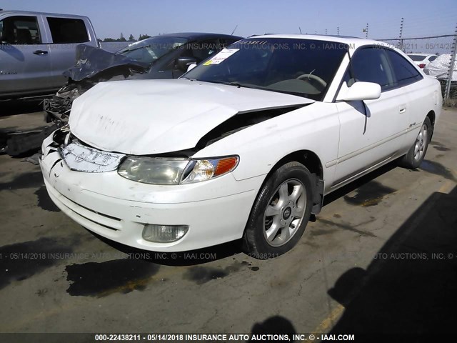 2T1CF28P2YC266405 - 2000 TOYOTA CAMRY SOLARA SE/SLE WHITE photo 2