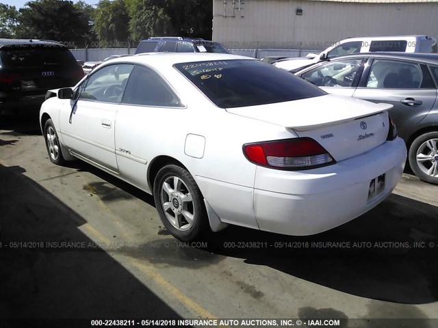 2T1CF28P2YC266405 - 2000 TOYOTA CAMRY SOLARA SE/SLE თეთრი ფოტო 3