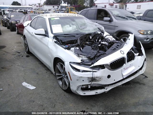 WBA4Z1C53JEC59686 - 2018 BMW 430I WHITE photo 1