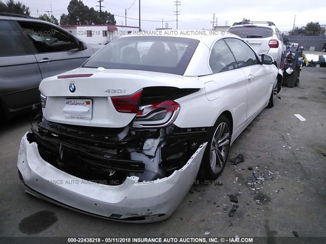 WBA4Z1C53JEC59686 - 2018 BMW 430I WHITE photo 4