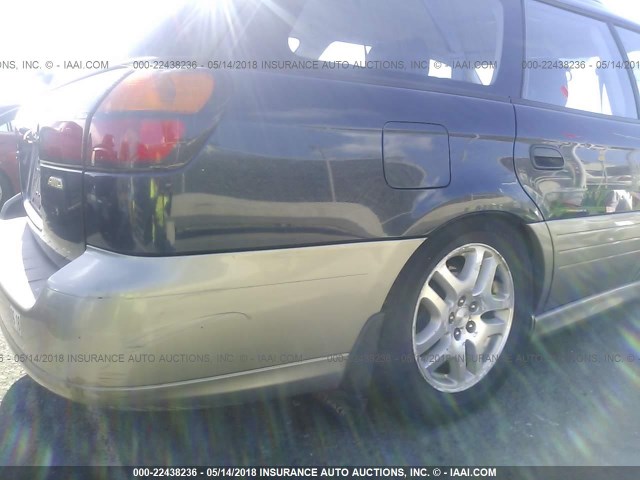 4S3BH665327610363 - 2002 SUBARU LEGACY OUTBACK BLUE photo 6