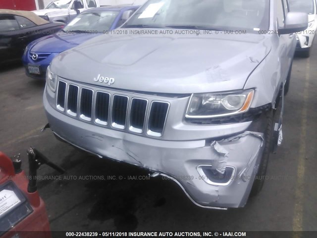 1C4RJFAG8GC480574 - 2016 JEEP GRAND CHEROKEE LAREDO GRAY photo 6