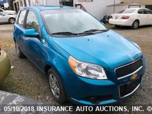 KL1TD66E89B334308 - 2009 CHEVROLET AVEO LS/LT BLUE photo 1