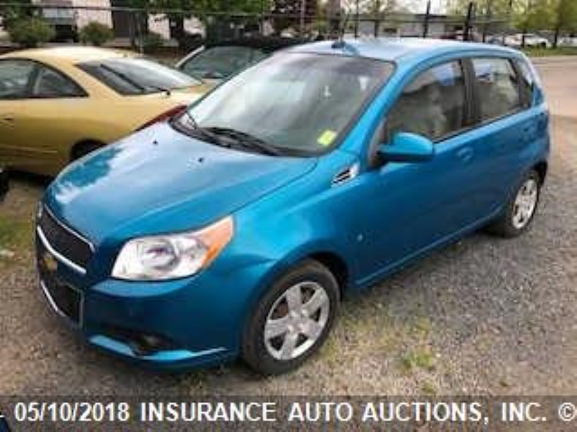 KL1TD66E89B334308 - 2009 CHEVROLET AVEO LS/LT BLUE photo 2