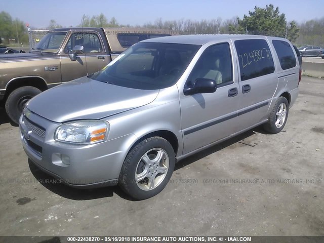 1GNDV23138D186244 - 2008 CHEVROLET UPLANDER LS SILVER photo 2