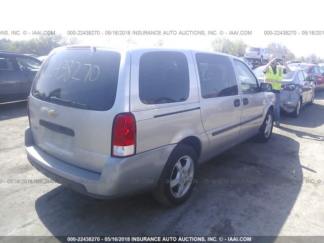 1GNDV23138D186244 - 2008 CHEVROLET UPLANDER LS SILVER photo 4