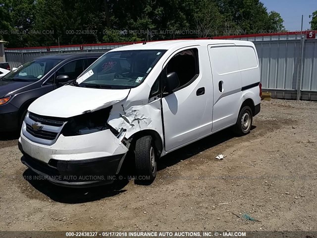 3N63M0YN0FK713738 - 2015 CHEVROLET CITY EXPRESS LS WHITE photo 2