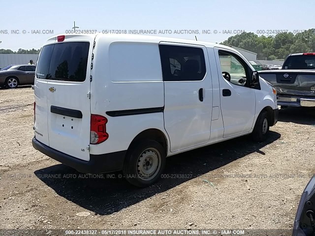 3N63M0YN0FK713738 - 2015 CHEVROLET CITY EXPRESS LS WHITE photo 4