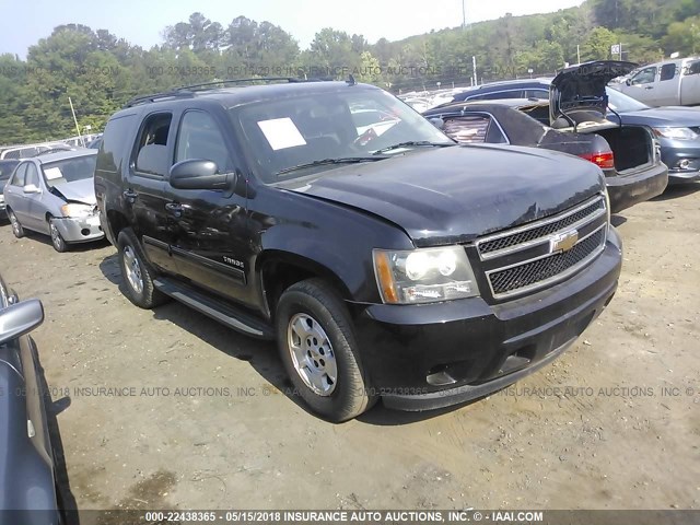 1GNSCAE02BR396940 - 2011 CHEVROLET TAHOE C1500  LS BLACK photo 1