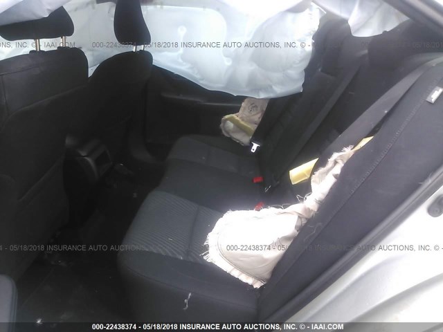 4T4BF1FK5FR464538 - 2015 TOYOTA CAMRY LE/XLE/SE/XSE GRAY photo 8