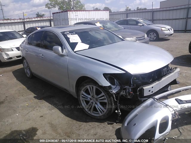 JTHBC96S775003728 - 2007 LEXUS GS 450H SILVER photo 1