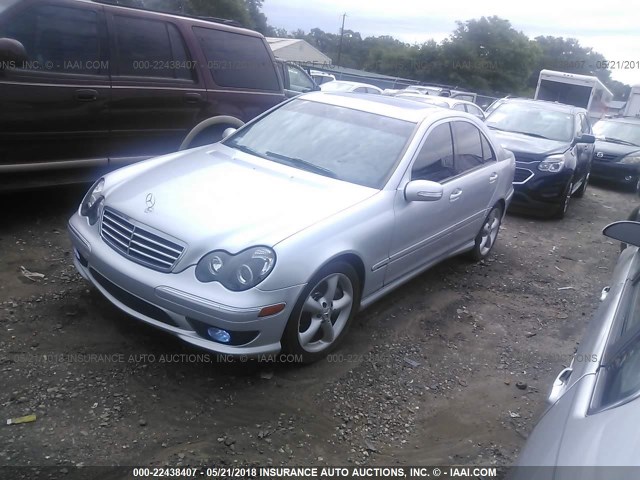 WDBRF52H26E021741 - 2006 MERCEDES-BENZ C GENERATION 2006 230 SILVER photo 2