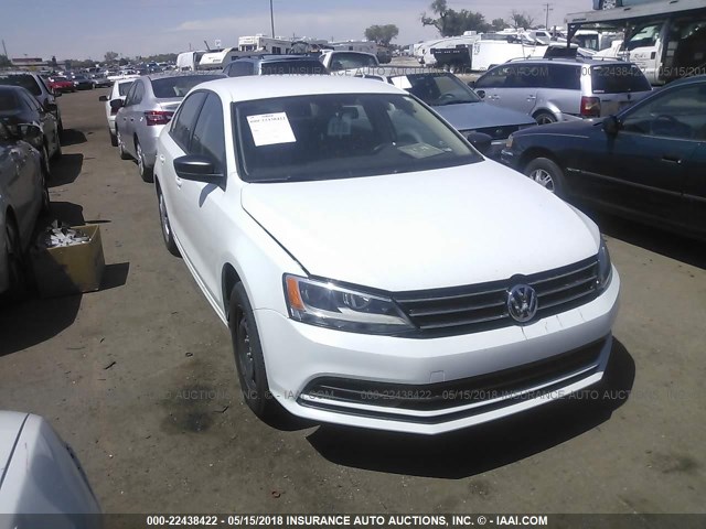 3VW167AJ7GM392370 - 2016 VOLKSWAGEN JETTA S WHITE photo 1