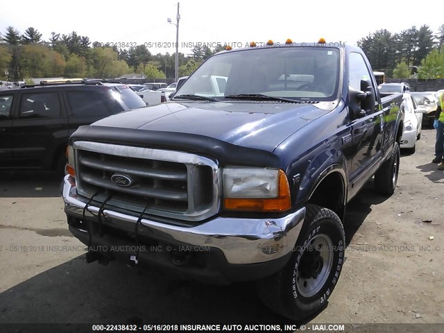 1FTSF31S44EA37747 - 2004 FORD F350 SRW SUPER DUTY BLUE photo 2