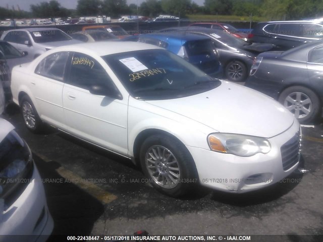 1C3EL46X25N618699 - 2005 CHRYSLER SEBRING WHITE photo 1