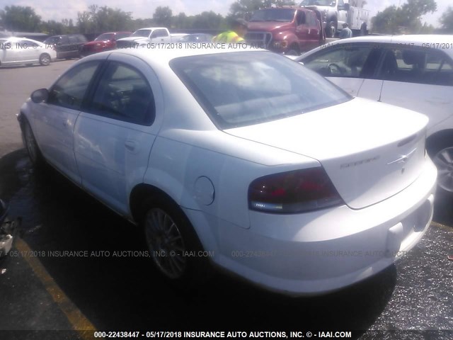 1C3EL46X25N618699 - 2005 CHRYSLER SEBRING WHITE photo 3