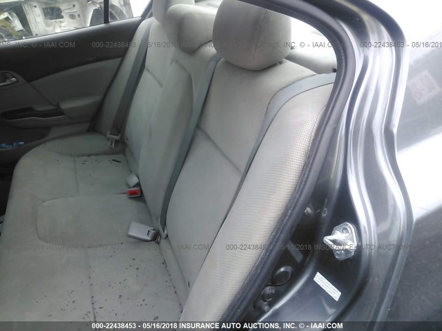 2HGFB2F66CH517669 - 2012 HONDA CIVIC HF GRAY photo 8