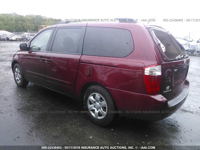 KNDMB233396311655 - 2009 KIA SEDONA EX/LX RED photo 3