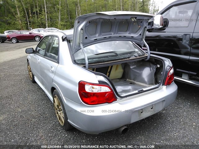 JF1GD70625L514038 - 2005 SUBARU IMPREZA WRX STI SILVER photo 3