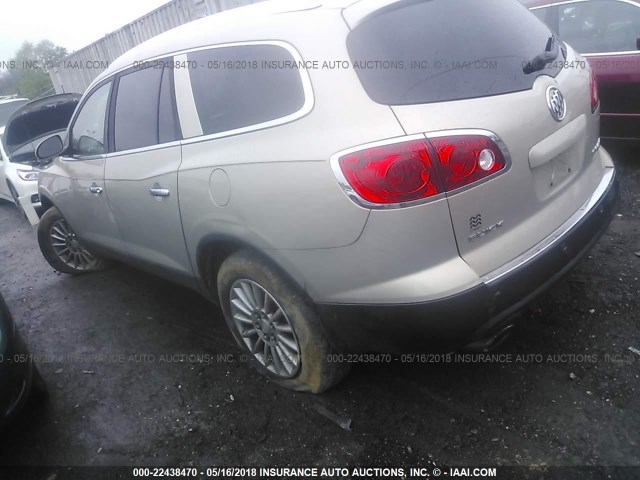 5GAEV23DX9J191761 - 2009 BUICK ENCLAVE CXL GOLD photo 3