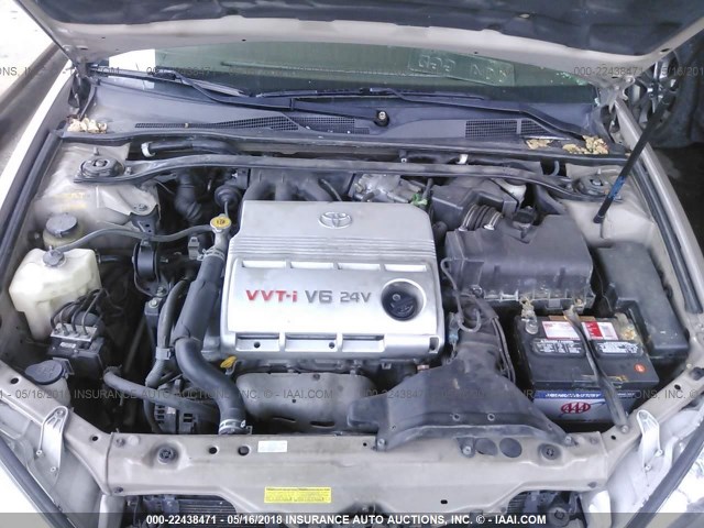 4T1BF32K54U076315 - 2004 TOYOTA CAMRY LE/XLE/SE ოქროსფერი ფოტო 10