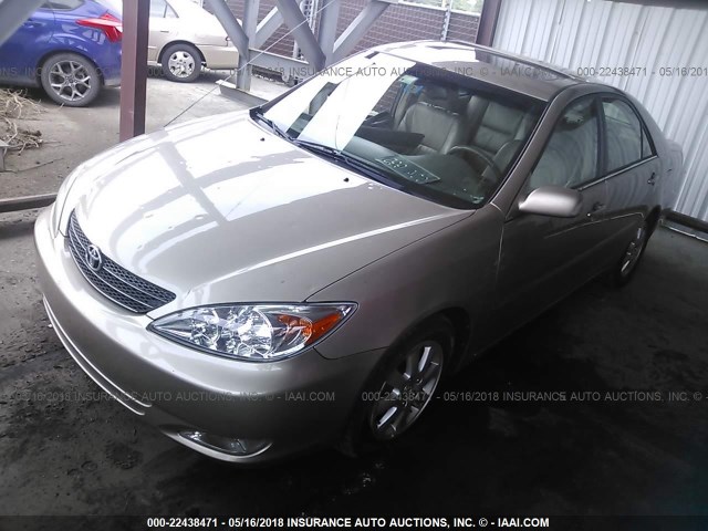 4T1BF32K54U076315 - 2004 TOYOTA CAMRY LE/XLE/SE ოქროსფერი ფოტო 2