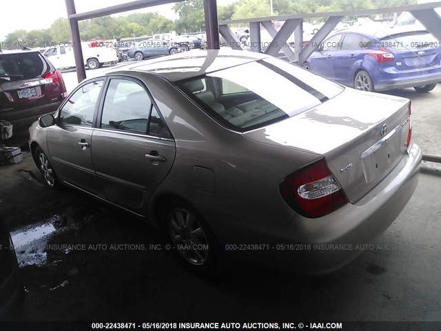 4T1BF32K54U076315 - 2004 TOYOTA CAMRY LE/XLE/SE ოქროსფერი ფოტო 3