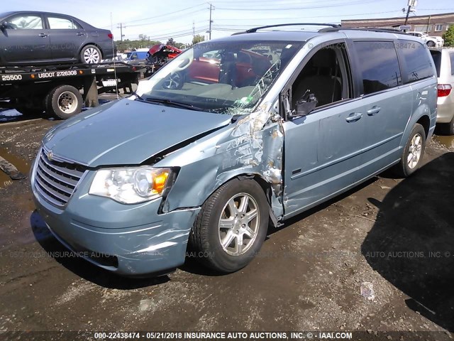 2A8HR54P38R815509 - 2008 CHRYSLER TOWN & COUNTRY TOURING BLUE photo 2