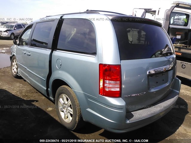 2A8HR54P38R815509 - 2008 CHRYSLER TOWN & COUNTRY TOURING BLUE photo 3