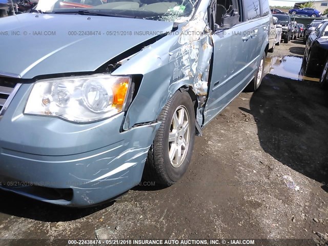 2A8HR54P38R815509 - 2008 CHRYSLER TOWN & COUNTRY TOURING BLUE photo 6