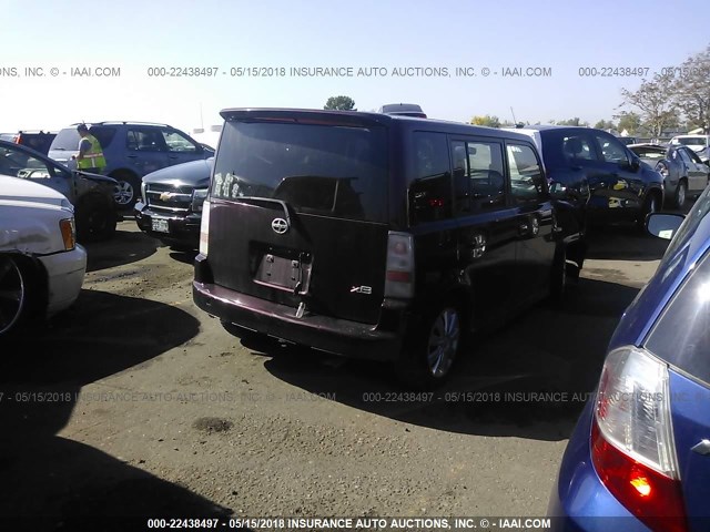 JTLKT334540153015 - 2004 TOYOTA SCION XB მუქწითელი ფოტო 4