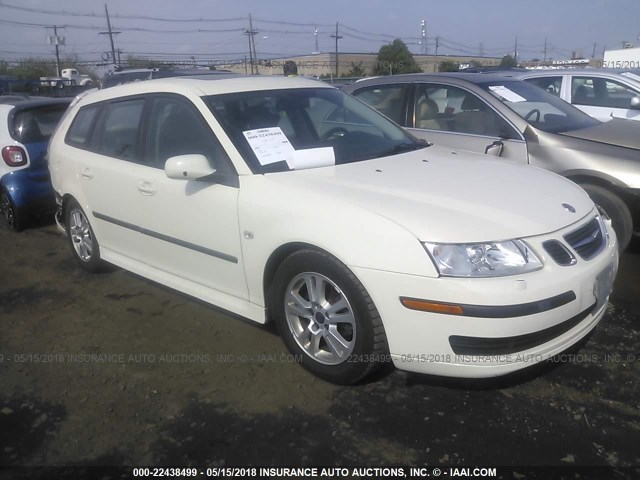 YS3FD59Y471014419 - 2007 SAAB 9-3 2.0T WHITE photo 1