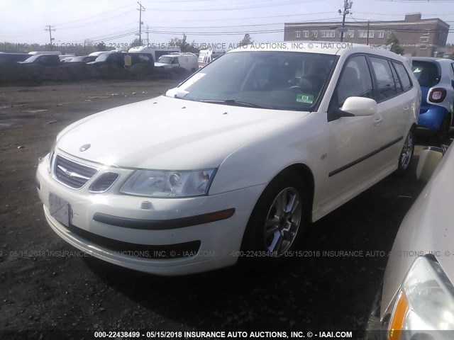 YS3FD59Y471014419 - 2007 SAAB 9-3 2.0T WHITE photo 2