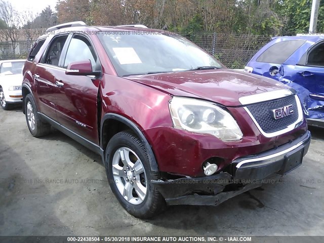 1GKER23768J244245 - 2008 GMC ACADIA SLT-1 Червоний фото 1